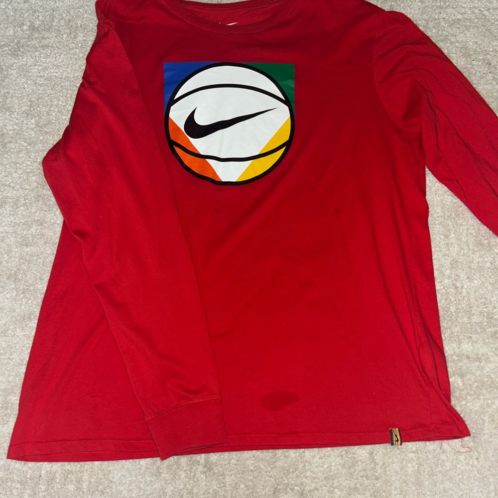 Nike Dri-FIT Red Athletic Tee